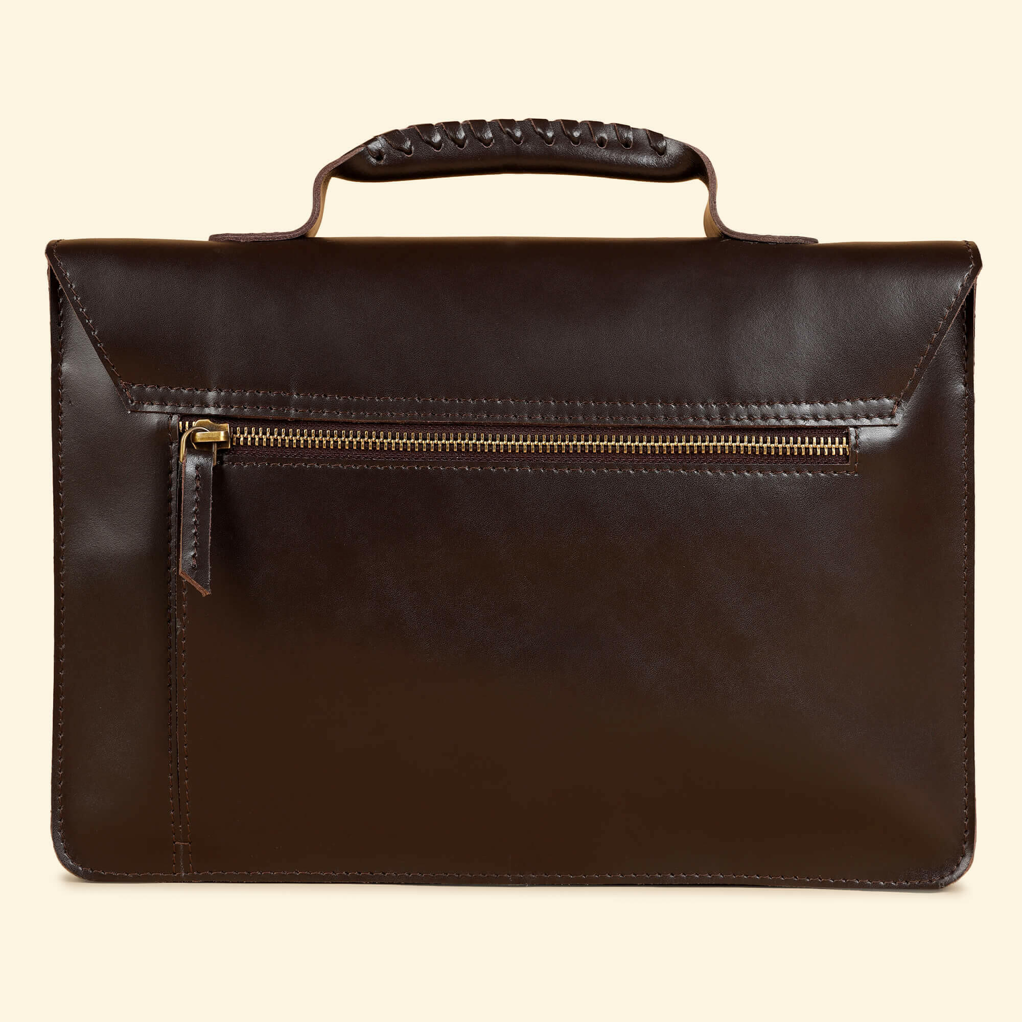 Olgor Utility bag- Genuine Leather Brown - Image 3