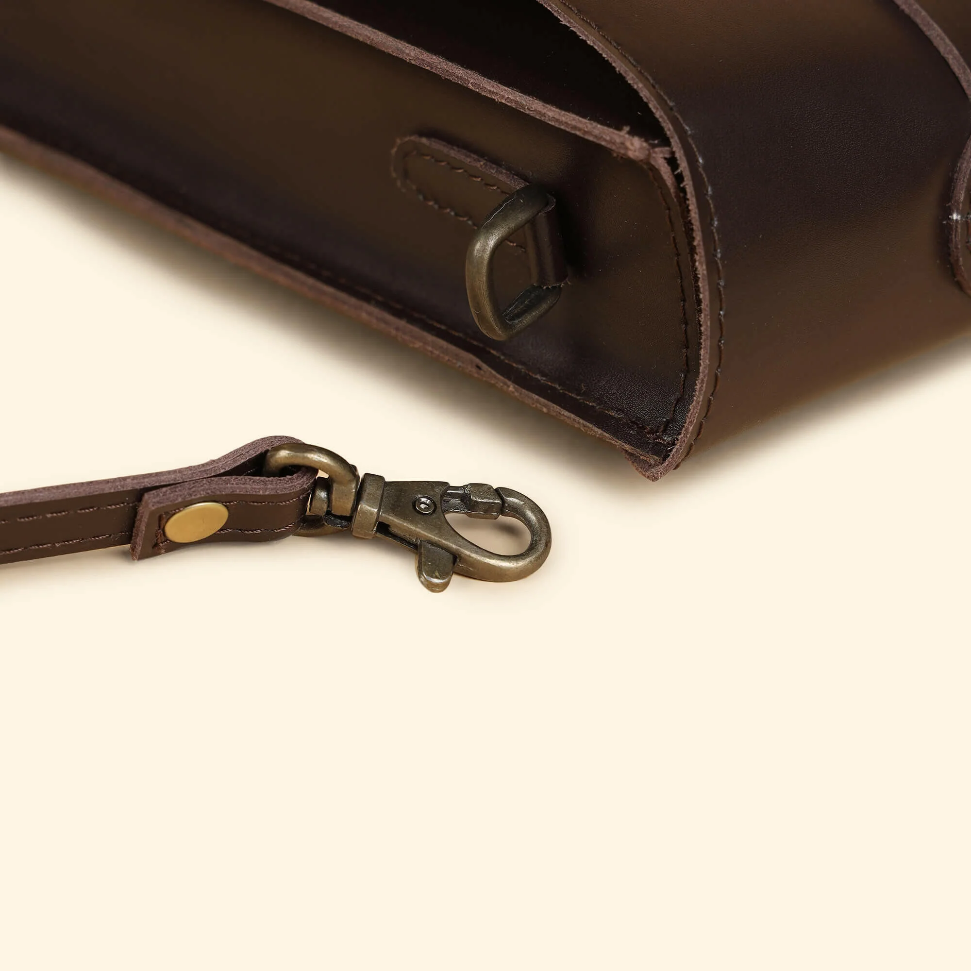 Olgor Utility bag- Genuine Leather Brown - Image 6