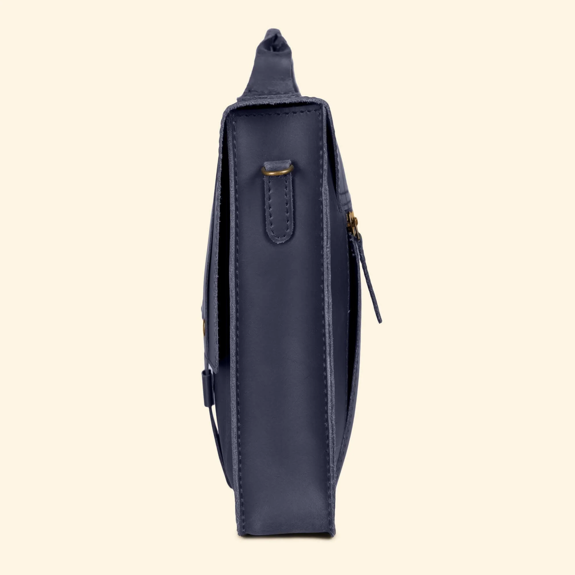 Olgor Utility bag- Genuine Leather Navy Blue - Image 6