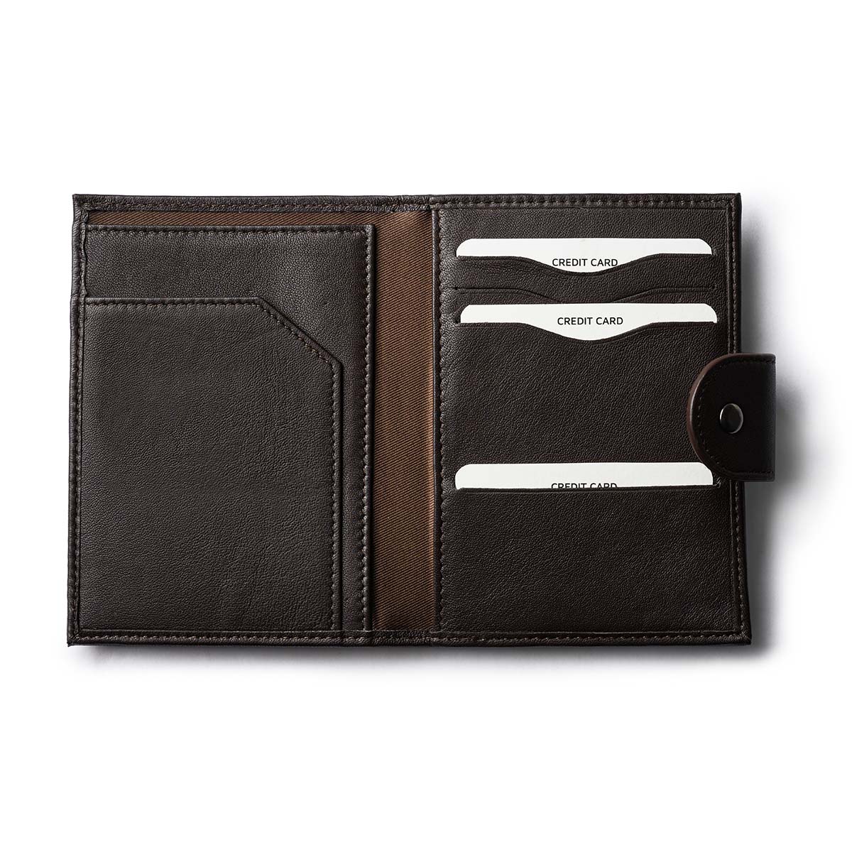 Orbit Smart Passport Holder Bi-Fold Brown - Image 3