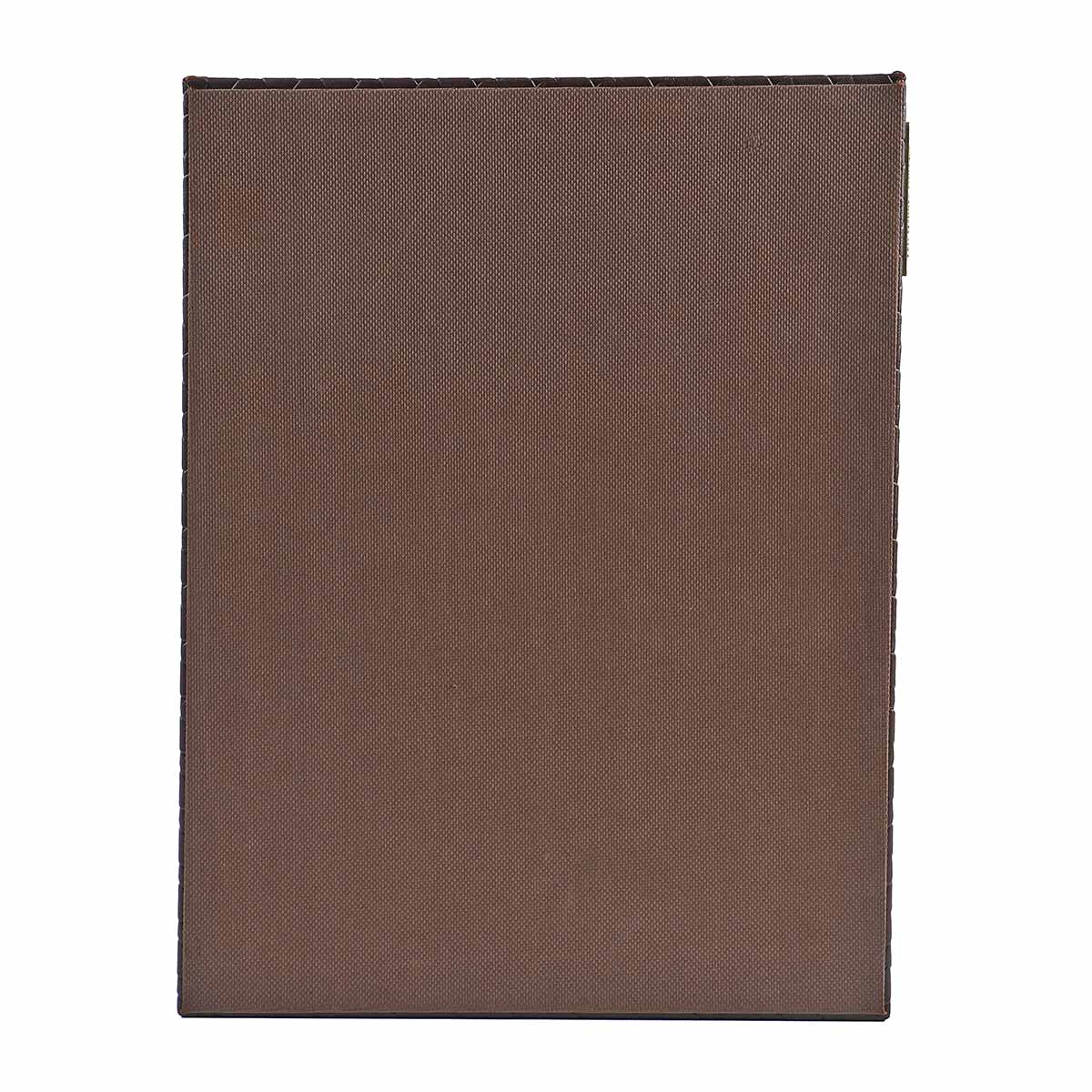 Entwine Paper Tray A4 in Faux Leather Brown - Image 6