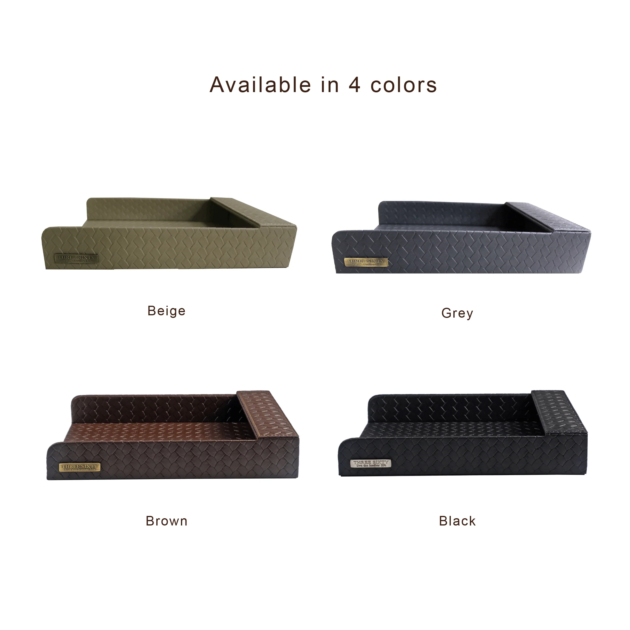 Entwine Paper Tray A4 in Faux Leather Black - Image 5
