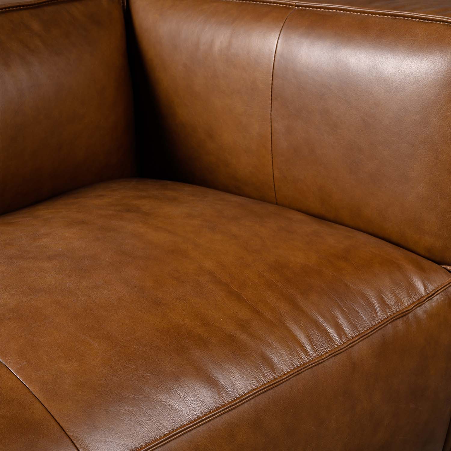 Praya Two Seater Sofa Brown - Image 5