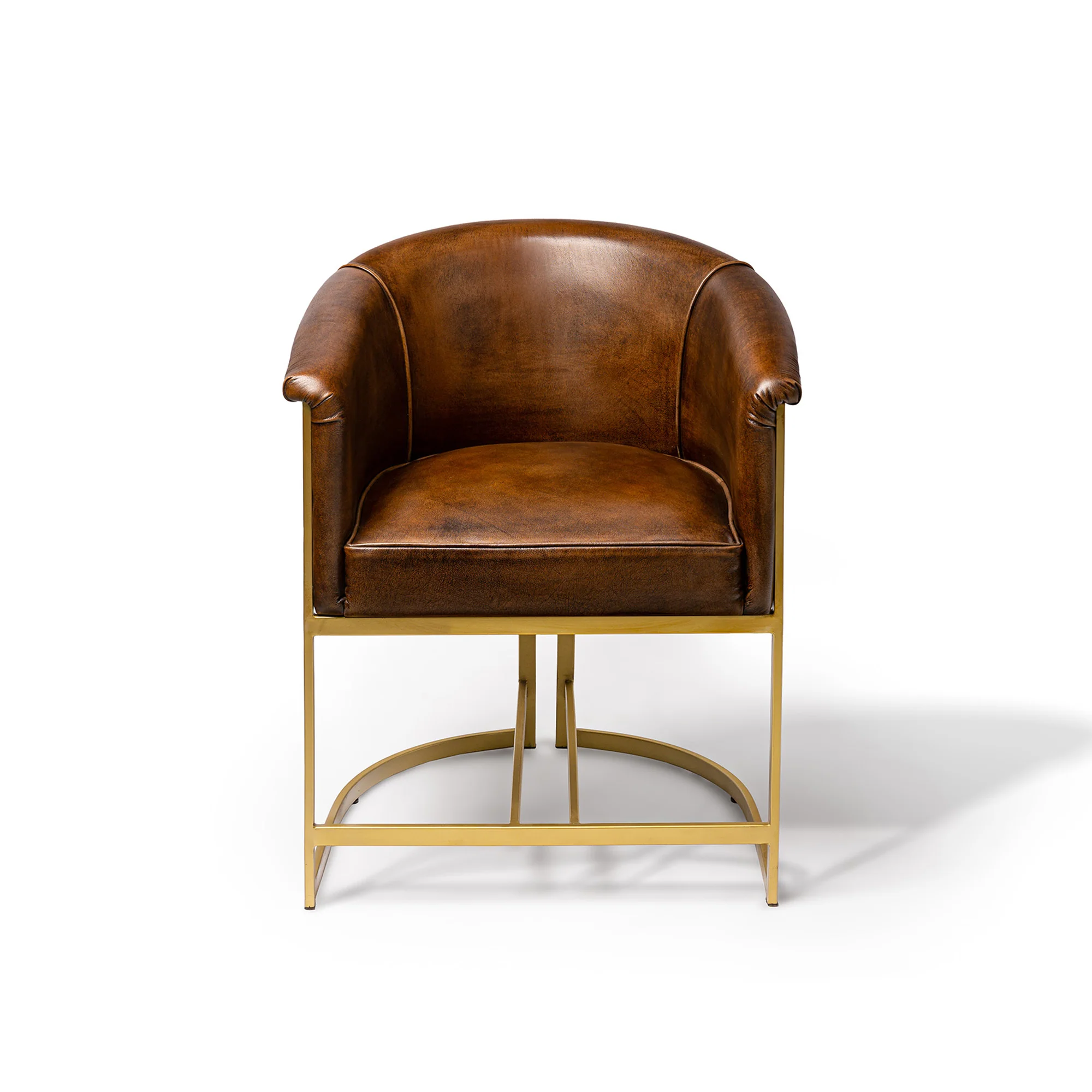 Rayal Barrel Chair Tan - Image 2