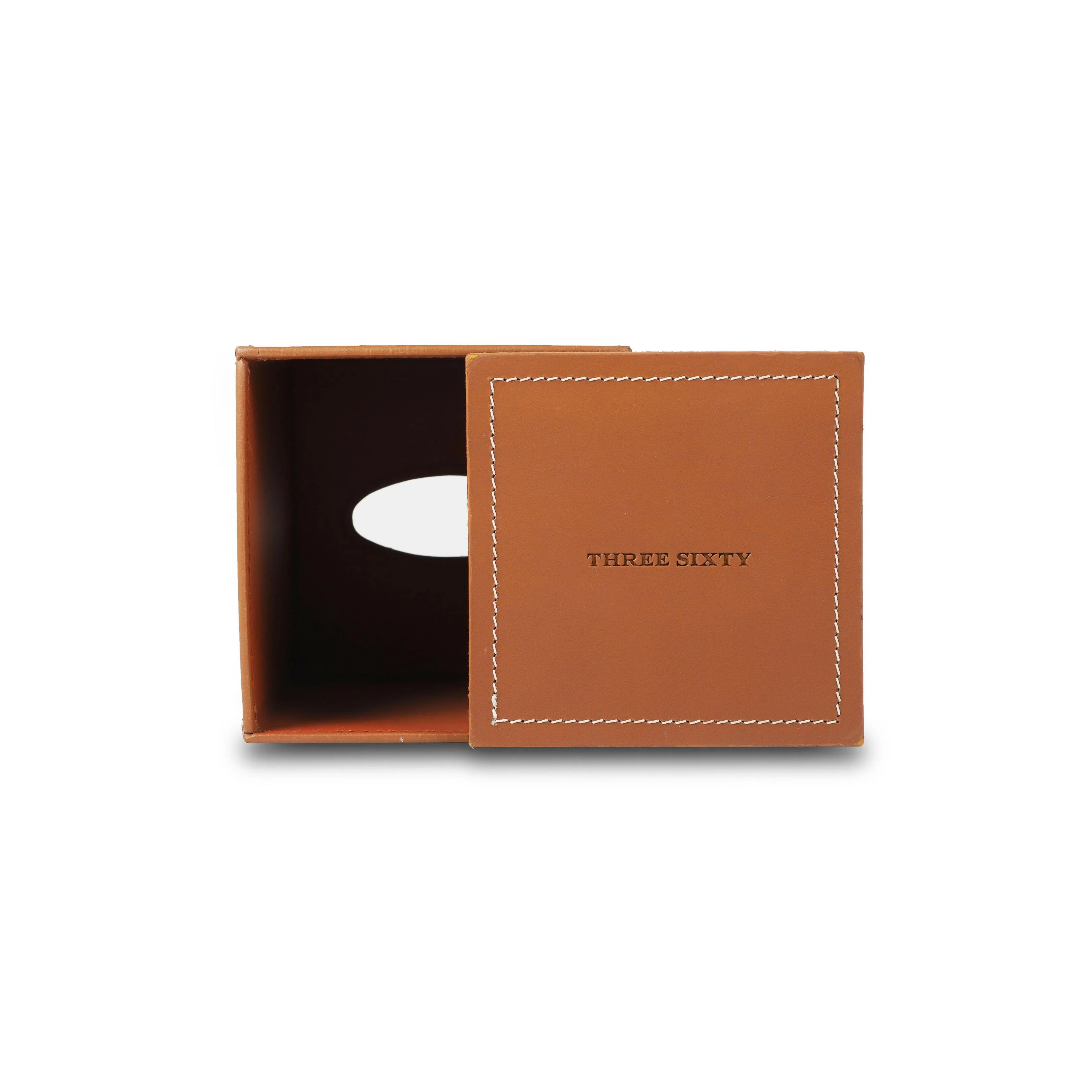 Modella High Tissue Box Holder Cognac - Image 5
