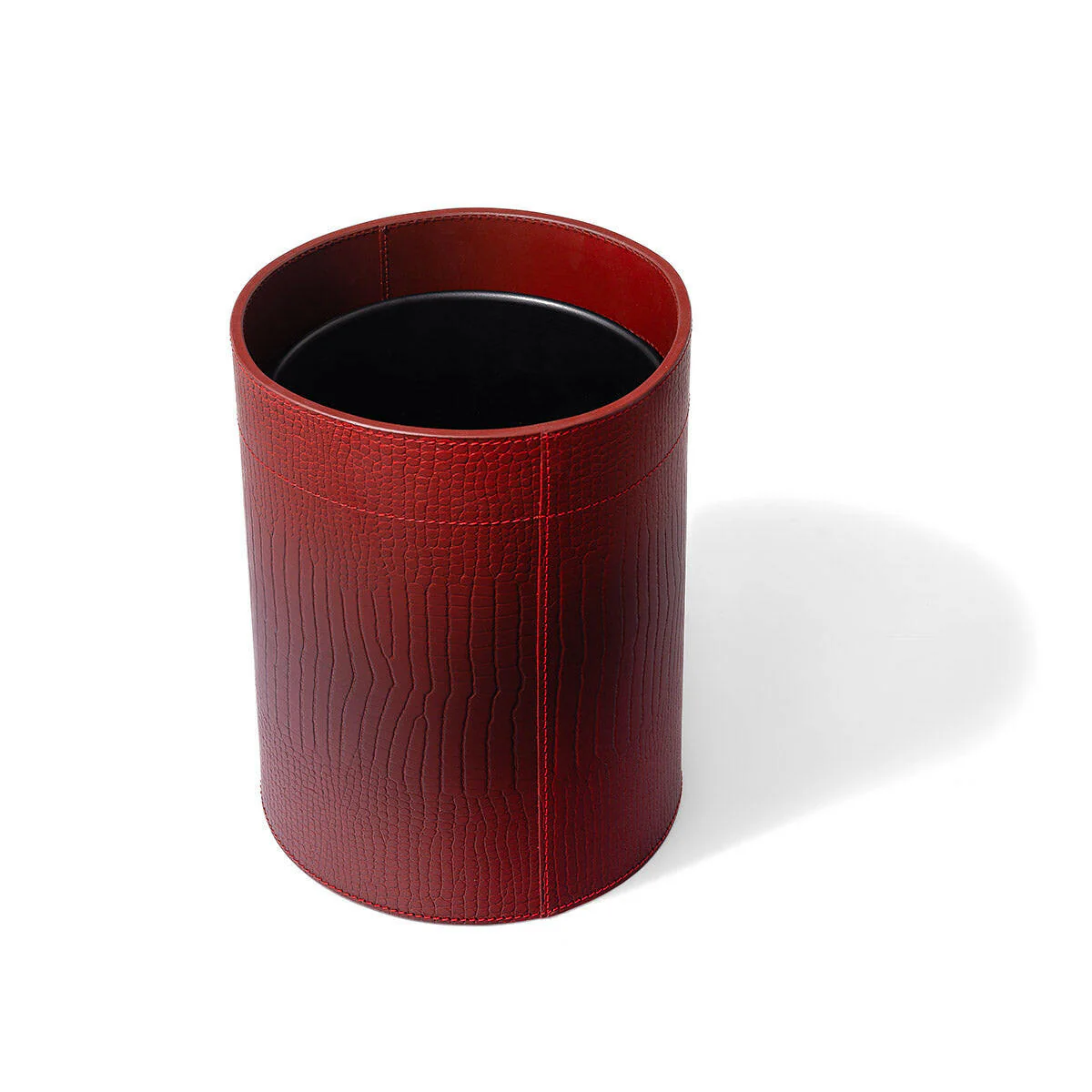 Sterling Wastebin With Metal Inner Maroon - Image 2