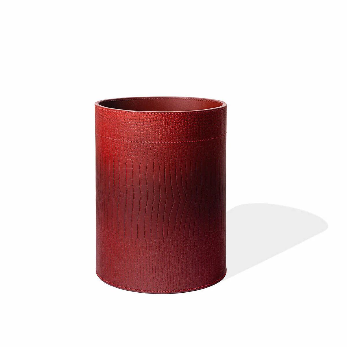 Sterling Wastebin With Metal Inner Maroon - Image 3
