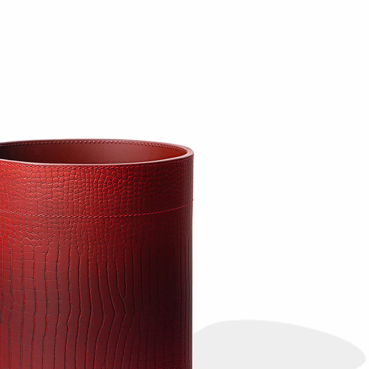 Sterling Wastebin With Metal Inner Maroon - Image 5