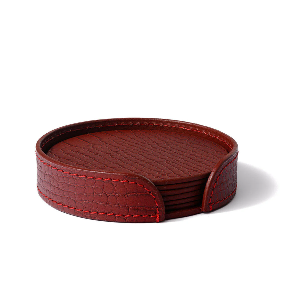 Sterling Coasters Round Maroon - Image 2