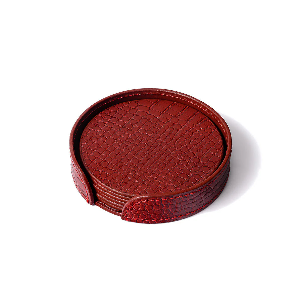 Sterling Coasters Round Maroon - Image 4