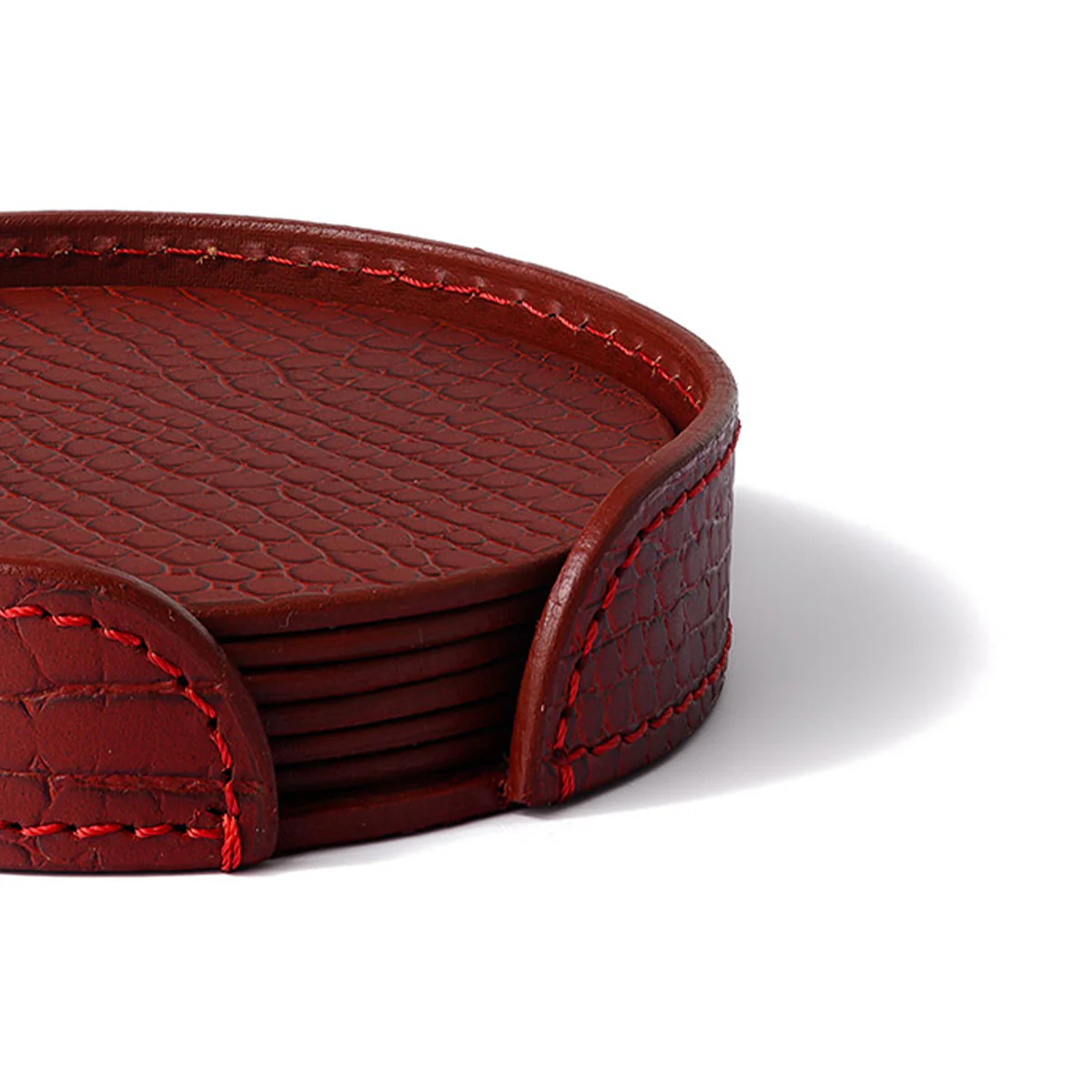 Sterling Coasters Round Maroon - Image 5