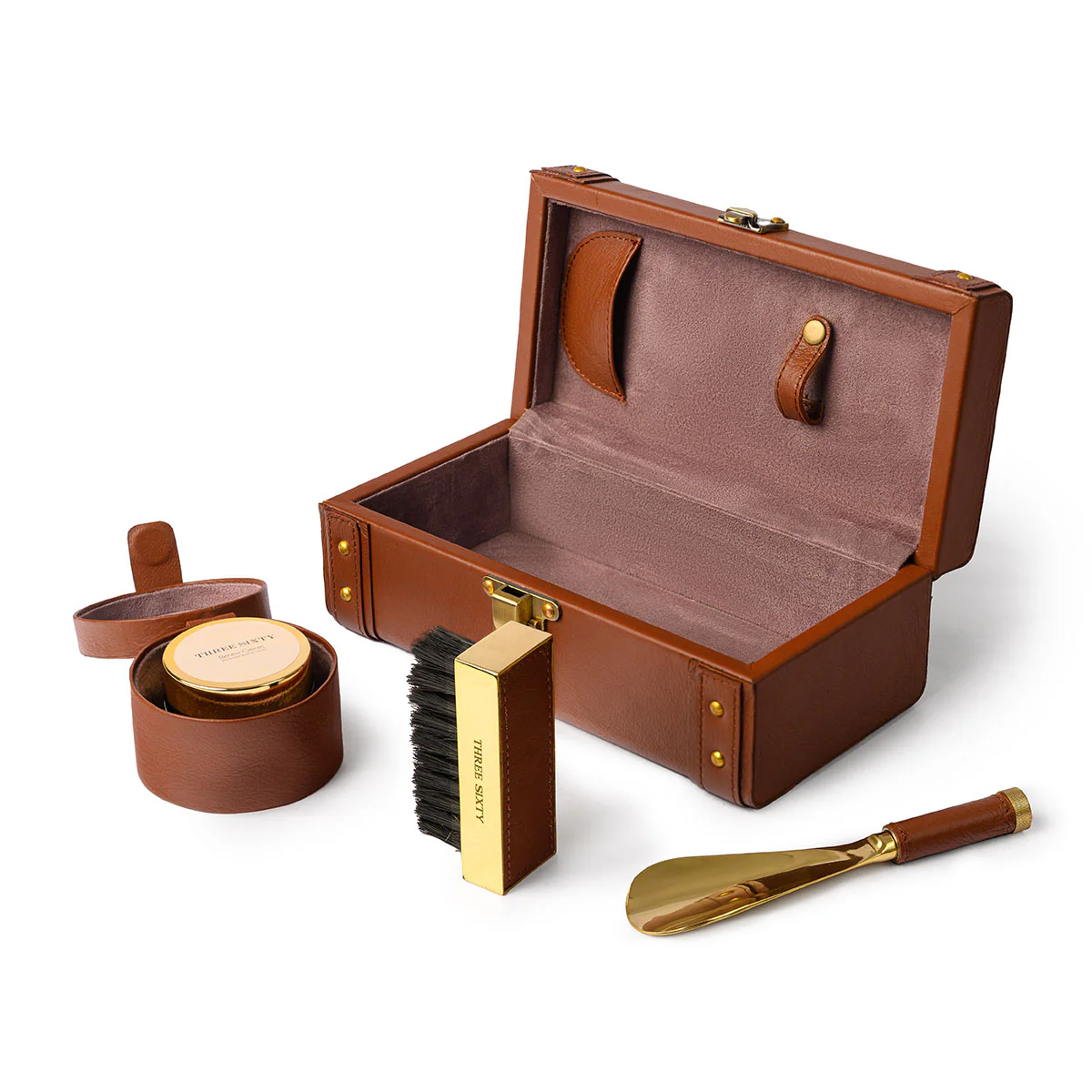 Savvy Shoe Care Kit Cognac - Image 2