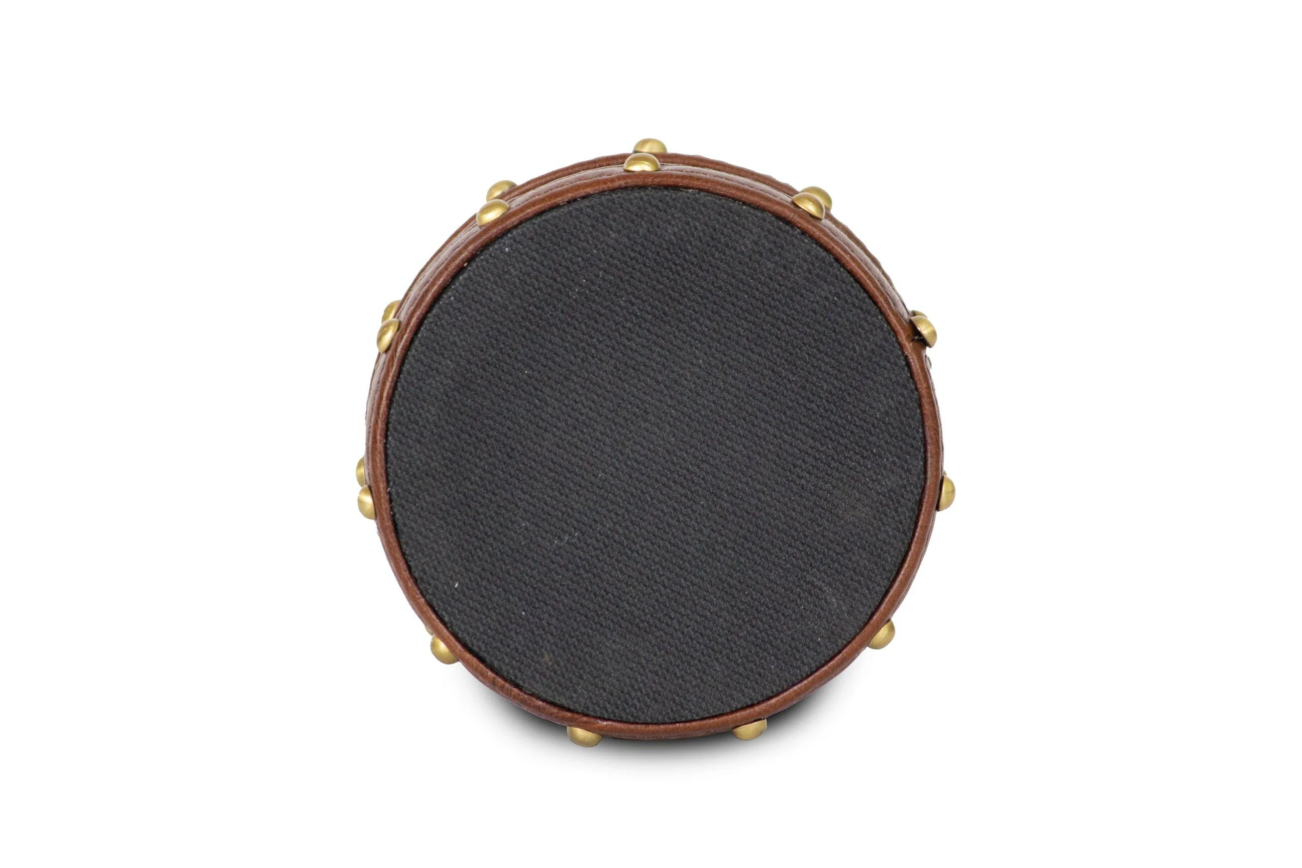 Scented Candle with Olive Leather Cladding - Image 4