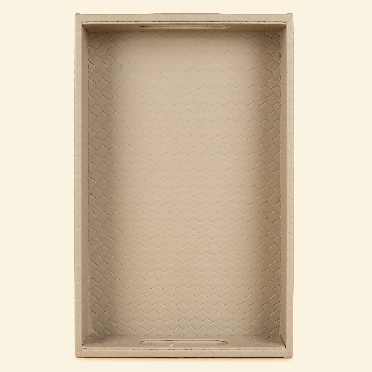 Entwine Small Rectangular Tray Beige - Image 3