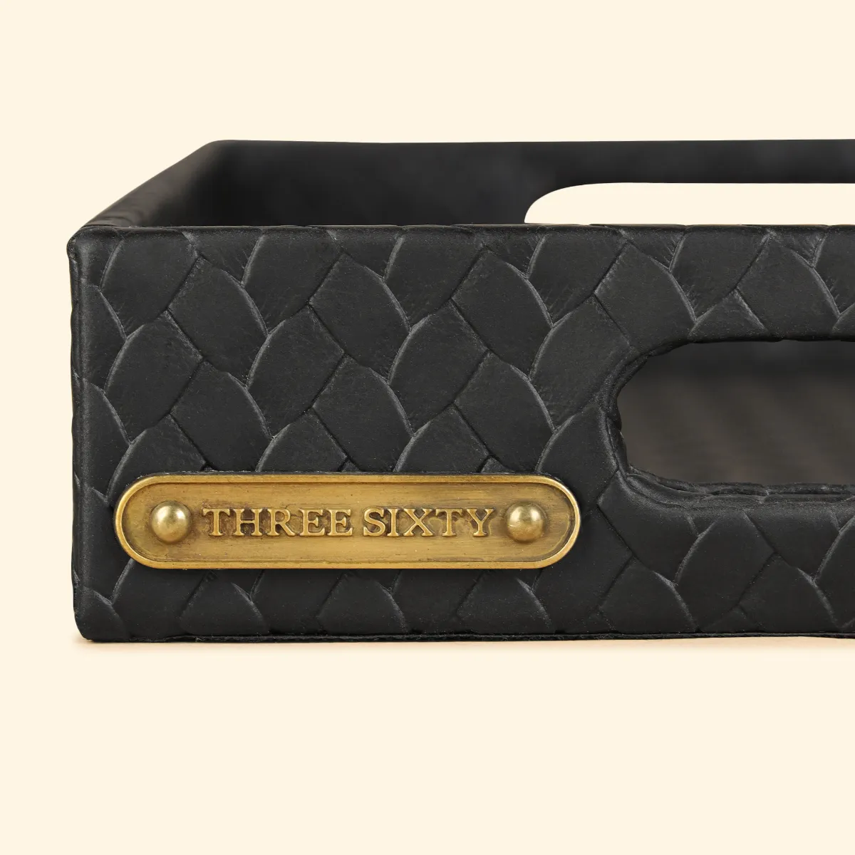 Entwine Small Rectangular Tray Black - Image 5