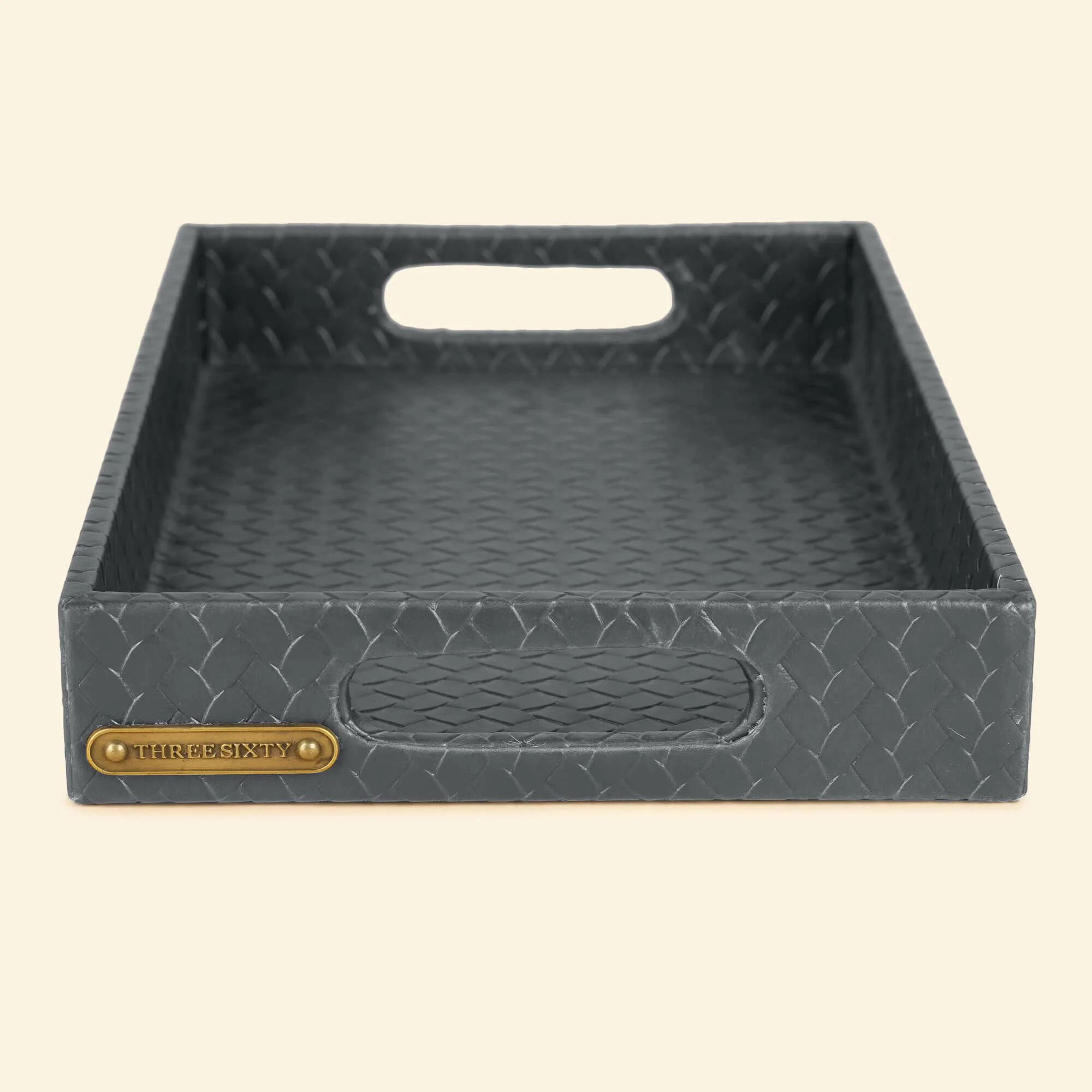 Entwine Small Rectangular Tray Grey - Image 2