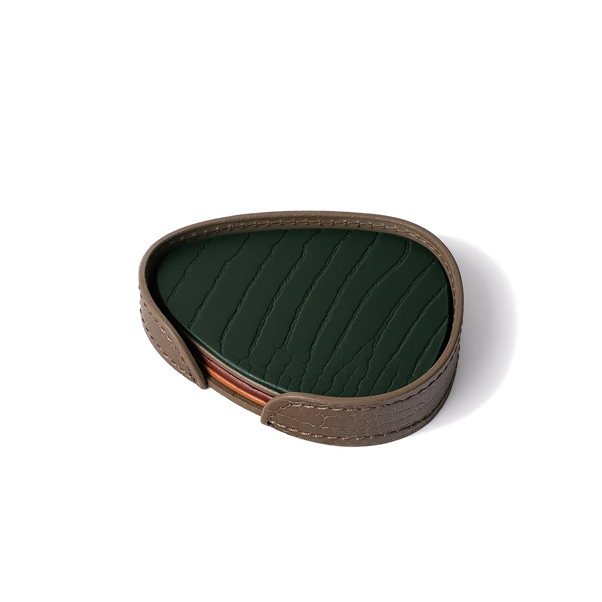 Sterling Coasters Set Abstract Shape Multicolor Taupe - Image 3