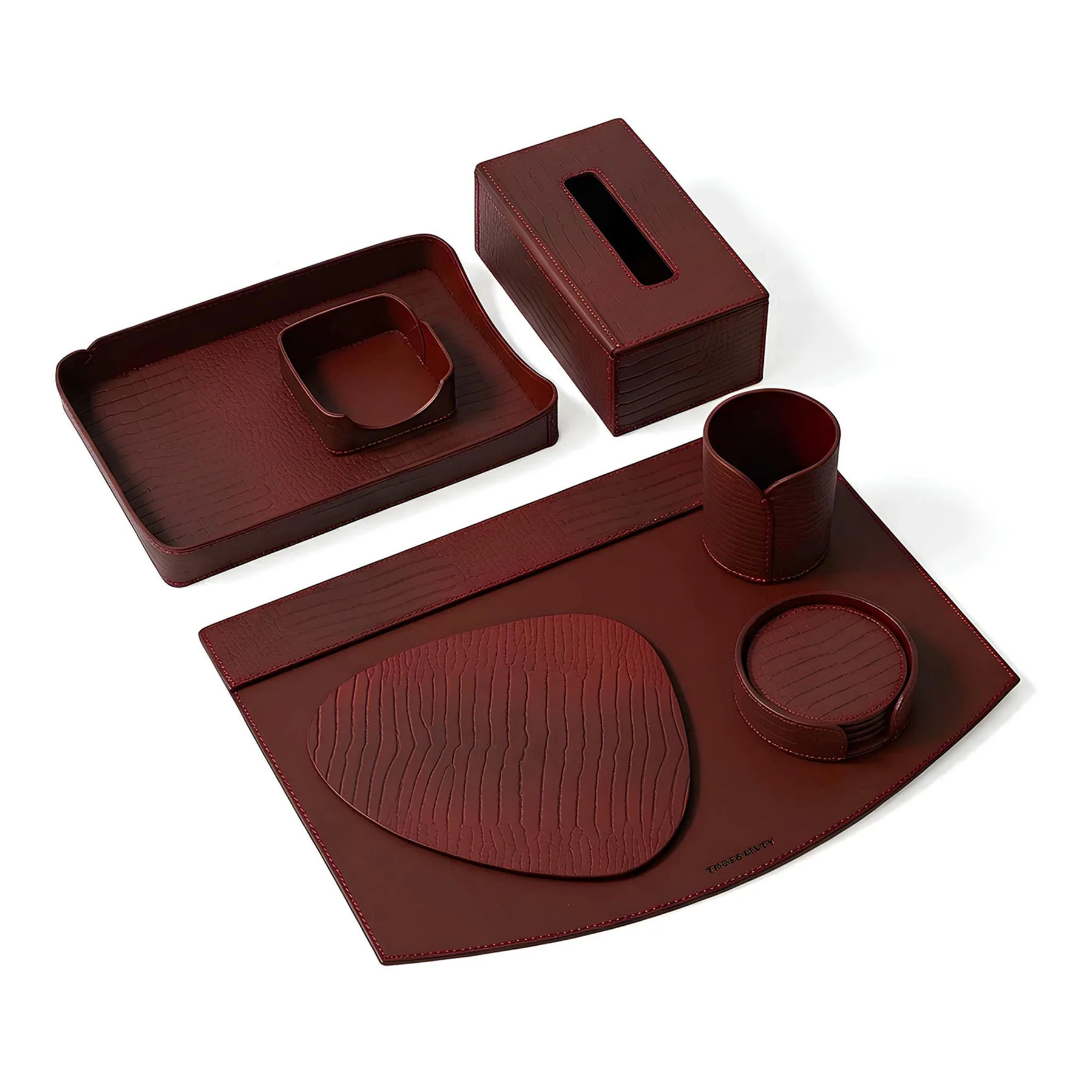 Sterling Desktop Set Maroon - Image 3