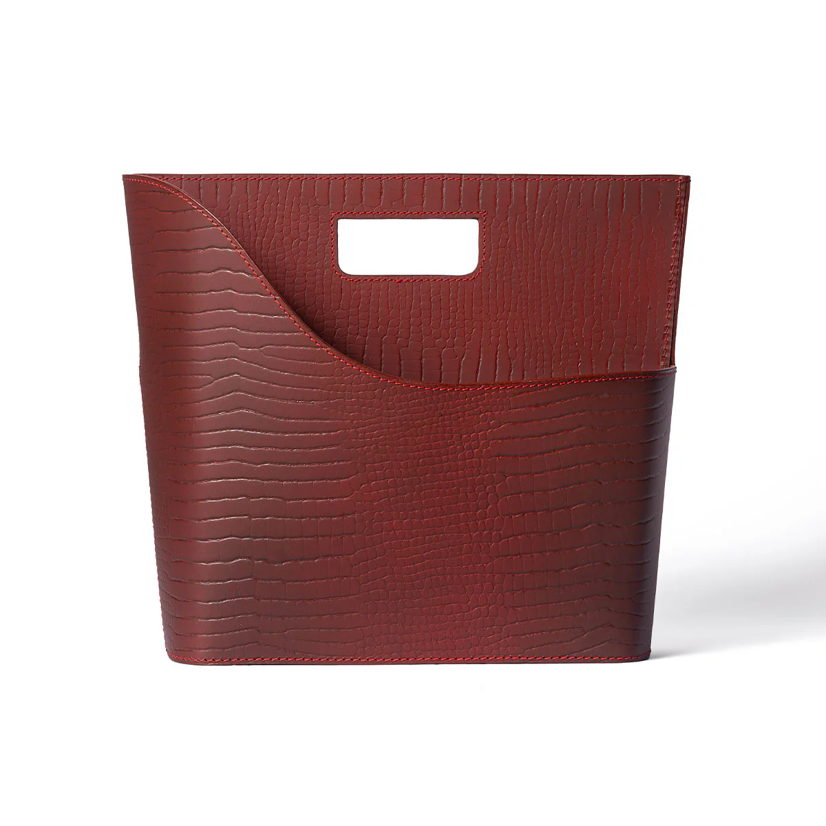 Sterling Magazine Holder Maroon