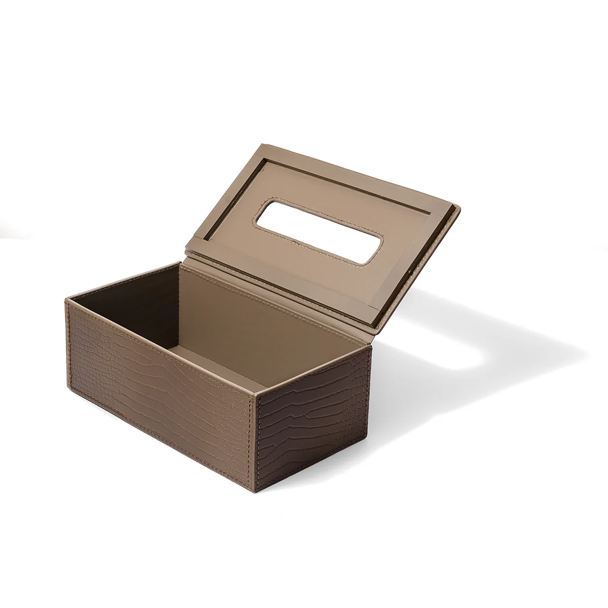 Sterling Tissue Box Holder Taupe - Image 4