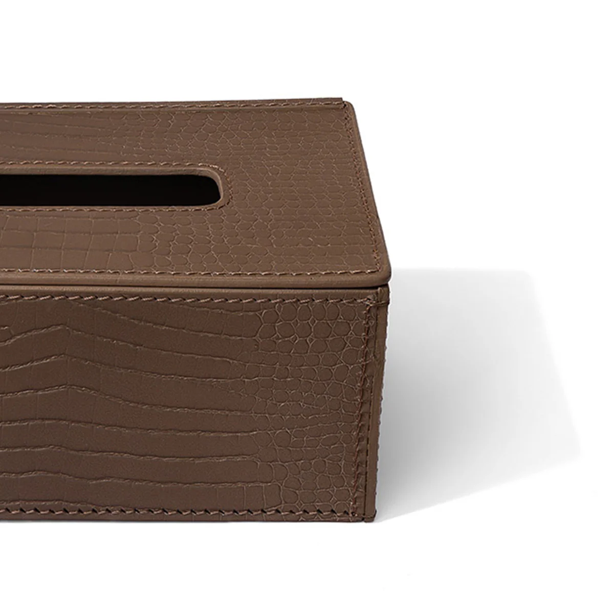 Sterling Tissue Box Holder Taupe - Image 5