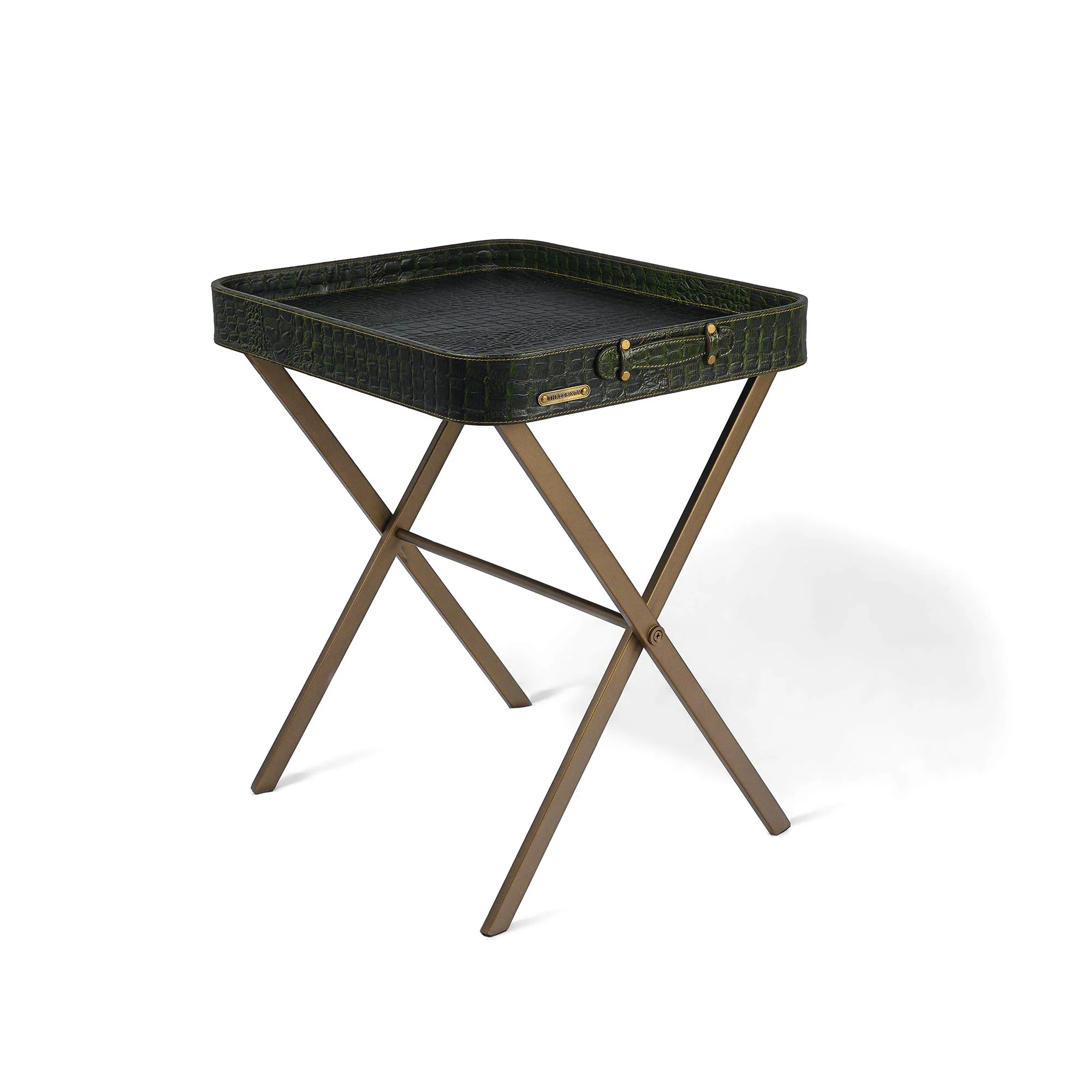 Tray On Stand Croco Green - Image 4