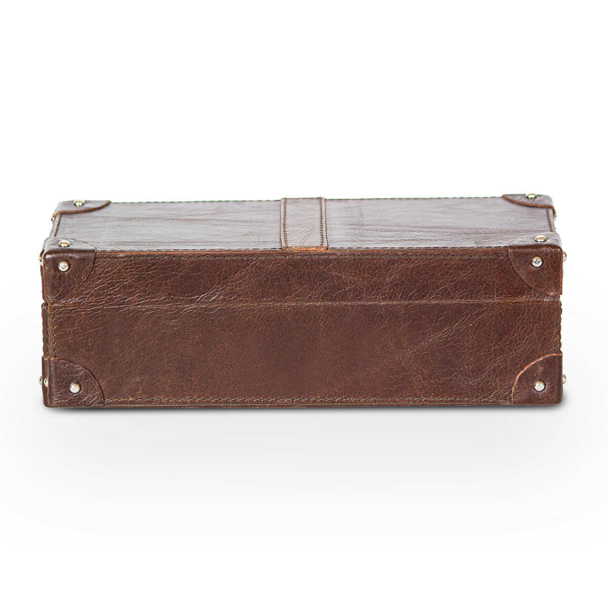 Watch Box of 4 Waxy Leather - Brown - Image 8