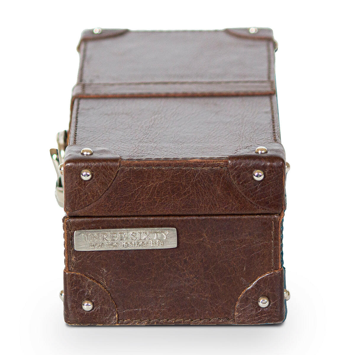 Watch Box of 4 Waxy Leather - Brown - Image 9
