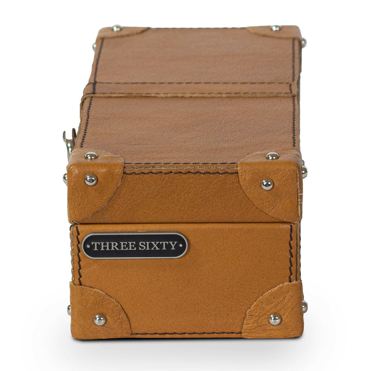 Watch Box of 4 Waxy Leather - Tan - Image 10